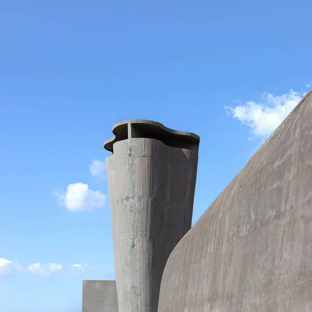Abluftschacht auf der Dachterasse Unité d’Habitation
