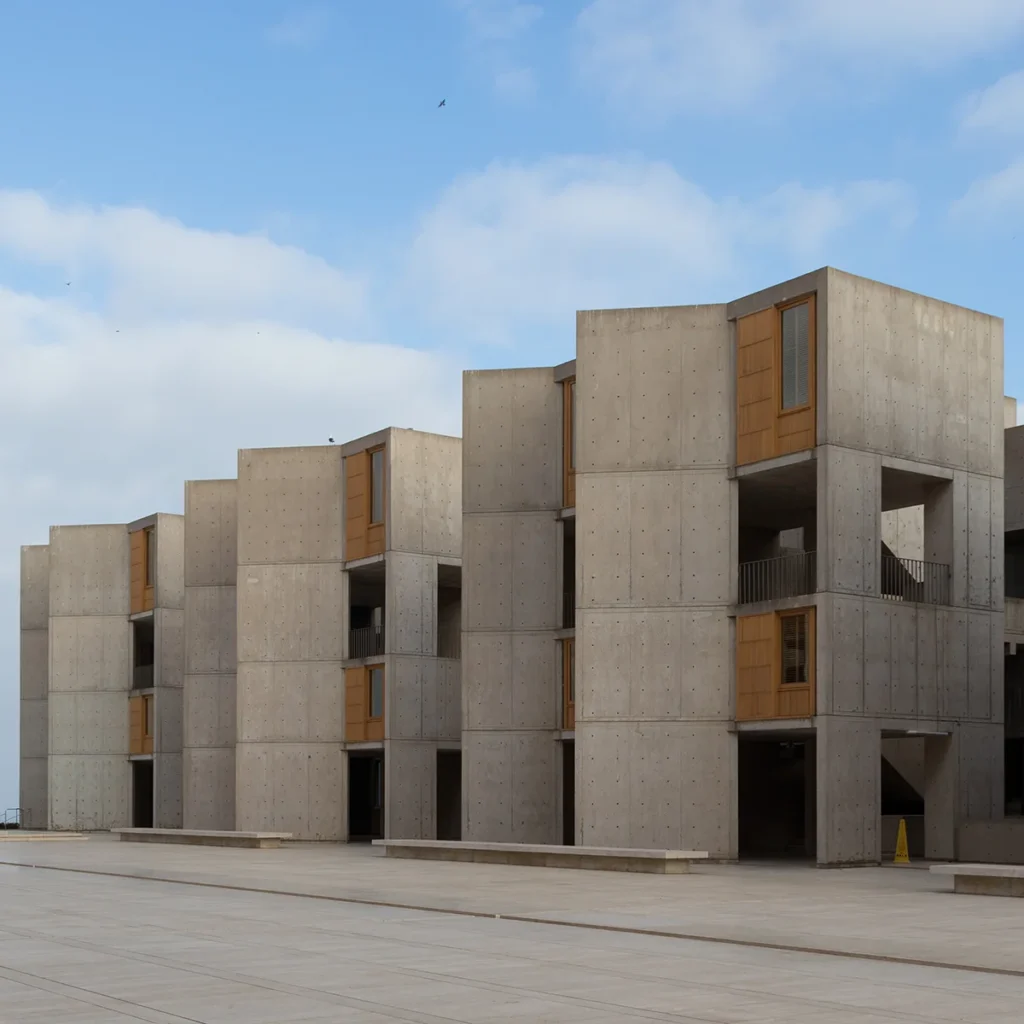Gebäude des Salk Institute in La Jolla, San Diego